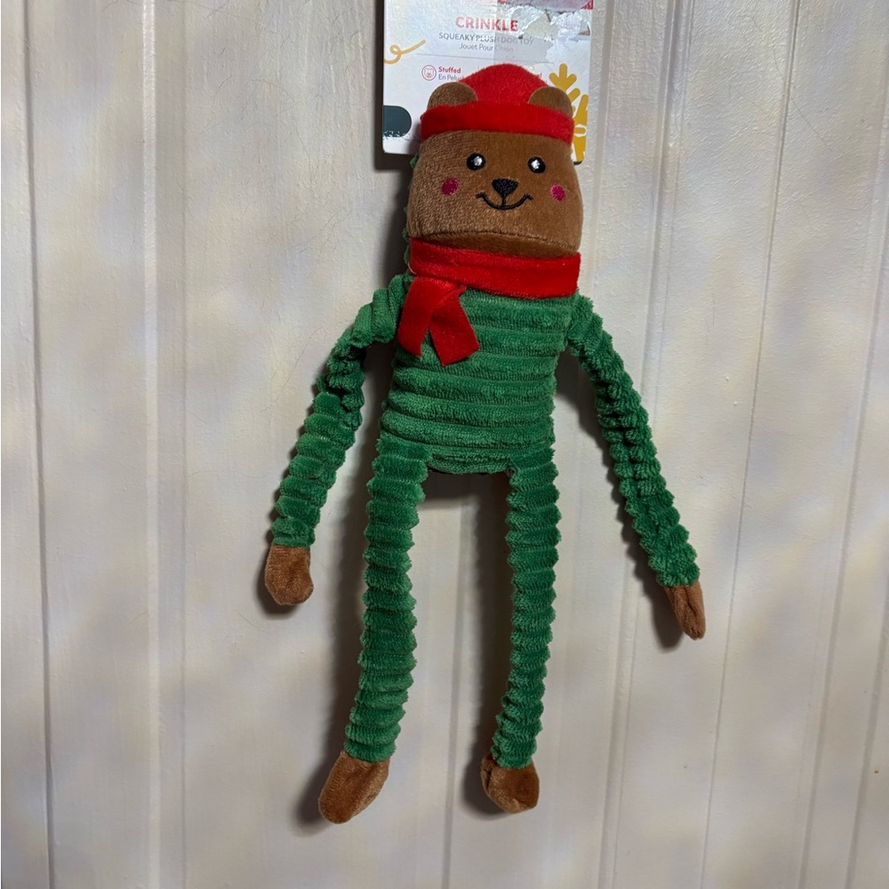 Zippy Paws Cat the Crinkle Dracula 🧛 12” Monkey - Small Clinker & Squeaker - Picture 3 of 4